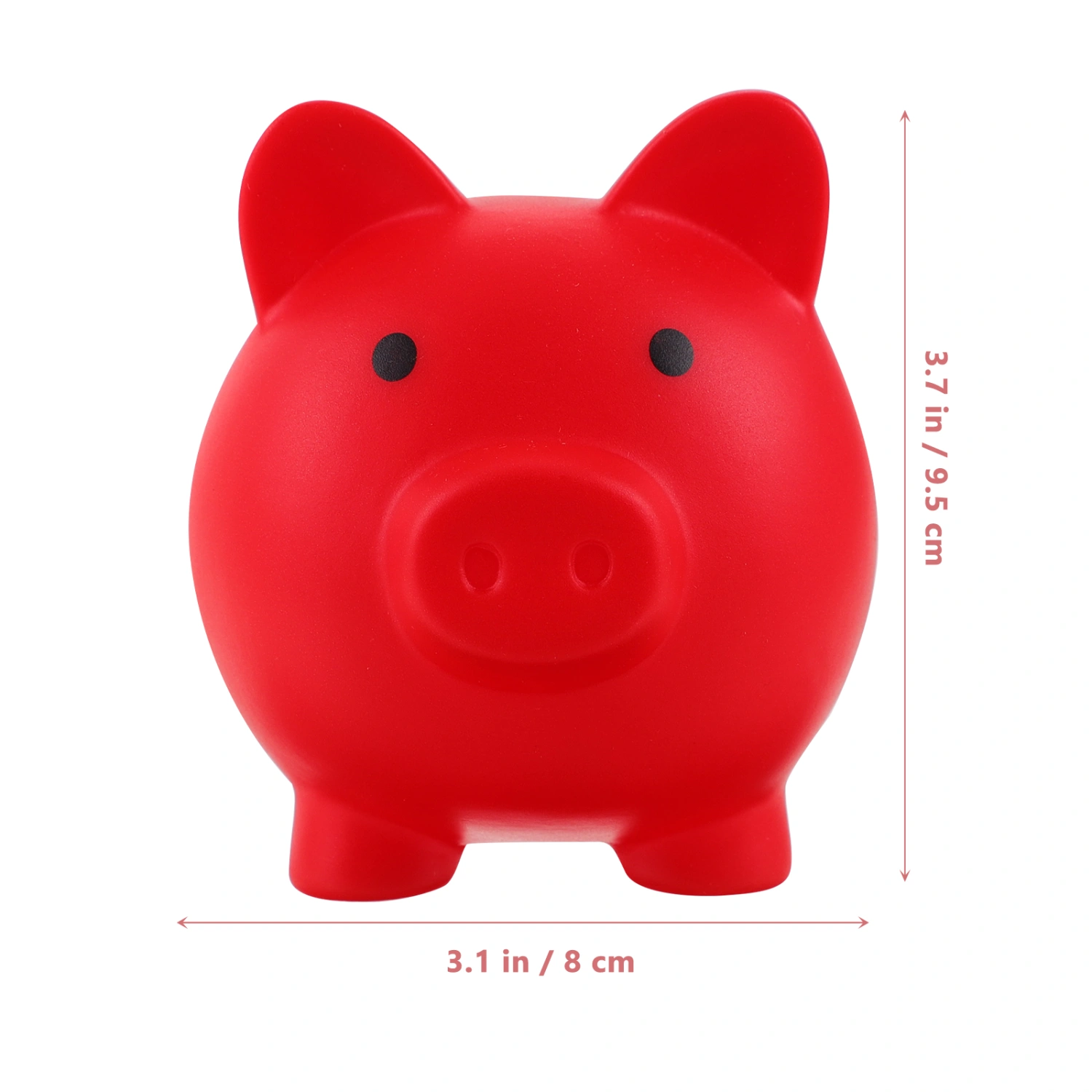 Unbreakable Piggy Bank Lovely Pig Shaped Money Pot Coin Saving Pot Desktop Decor