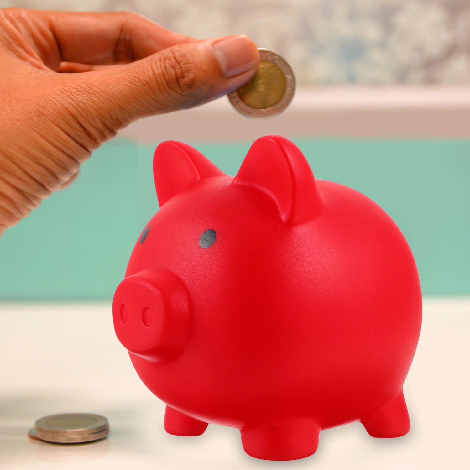 Unbreakable Piggy Bank Lovely Pig Shaped Money Pot Coin Saving Pot Desktop Decor