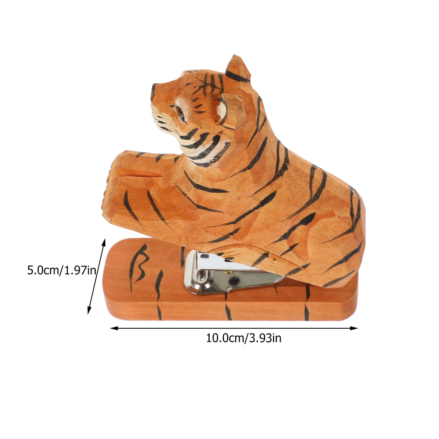 Animal Stapler Adorable Stapler Reusable Stapler Funny Stationery Wood Animal Statue