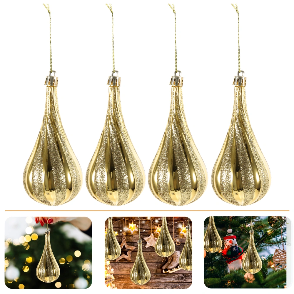 4pcs Xmas Tree Hanging Ornaments Christmas Hanging Balls Christmas Tree Decorations