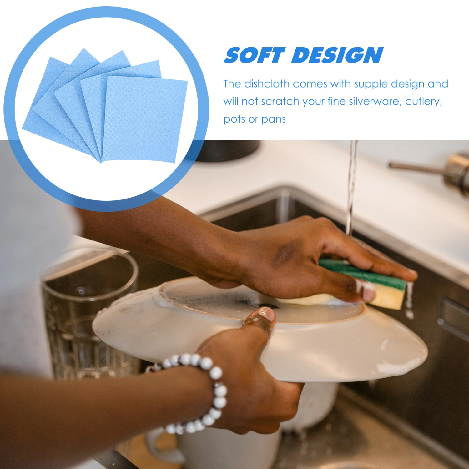 5Pcs Dish Washcloths Dish Washing Towels Dish Clean Cloths Dishcloth Washing Cloths