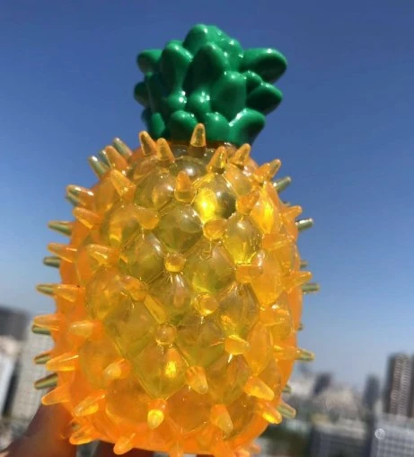 Chewing Toy Cool Pineapple Shape Interactive Toy Dog Training Toy Pet Supply