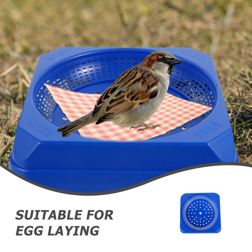 2pcs Square Plastic Pigeon Nest Breathable Large Bird Nest Bird Egg Laying Basin Bird Feeding Supply