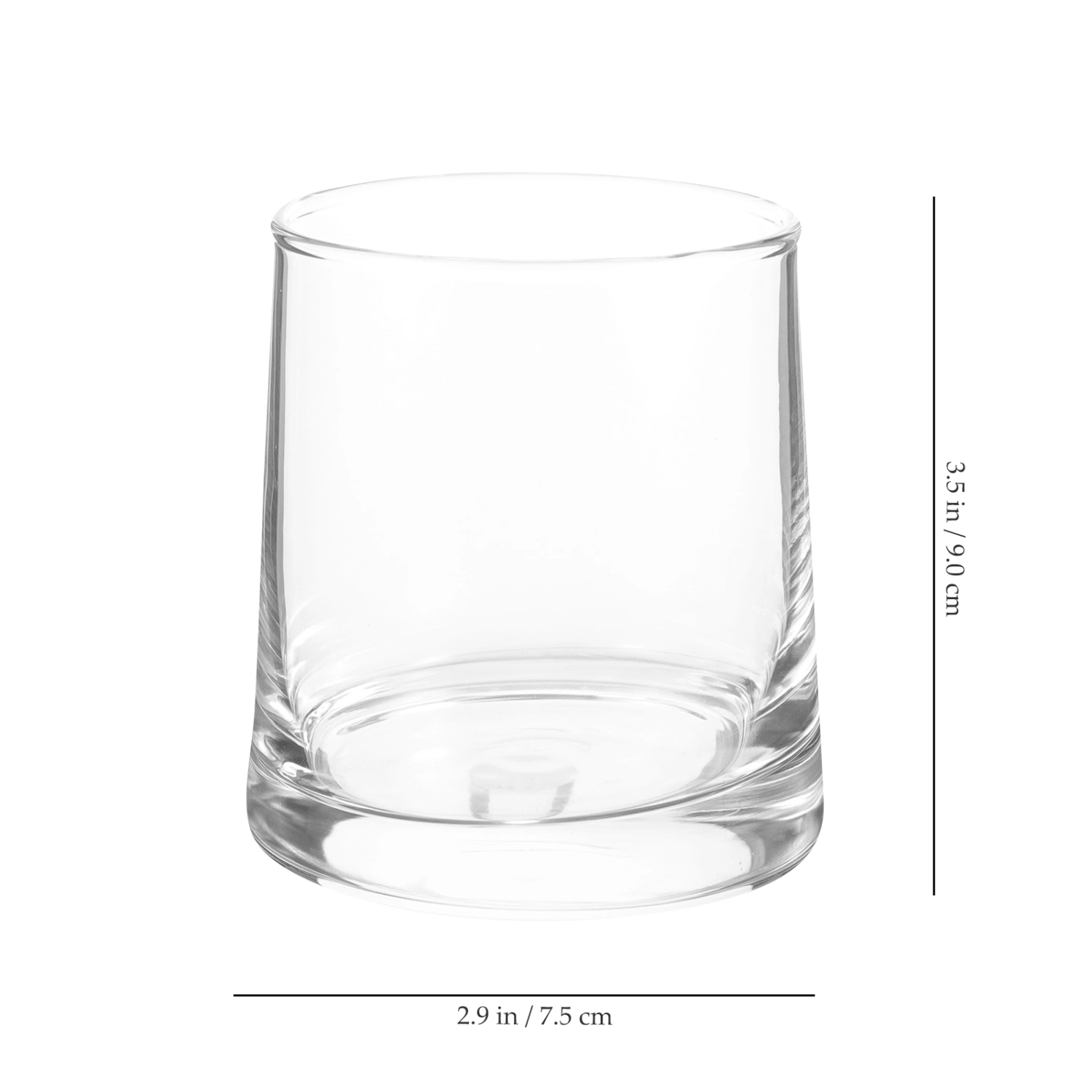 2pcs Drinking Glasses Clear Glass Cups Modern Bar Glassware Clear Bathroom Toothbrush Cup