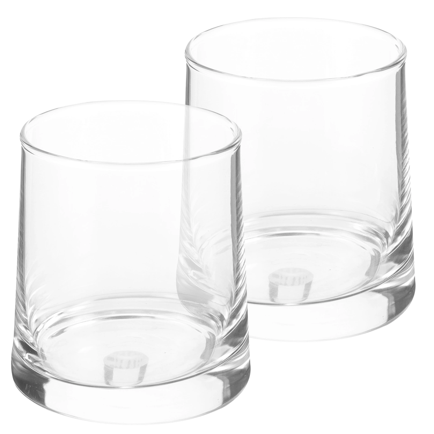 2pcs Drinking Glasses Clear Glass Cups Modern Bar Glassware Clear Bathroom Toothbrush Cup