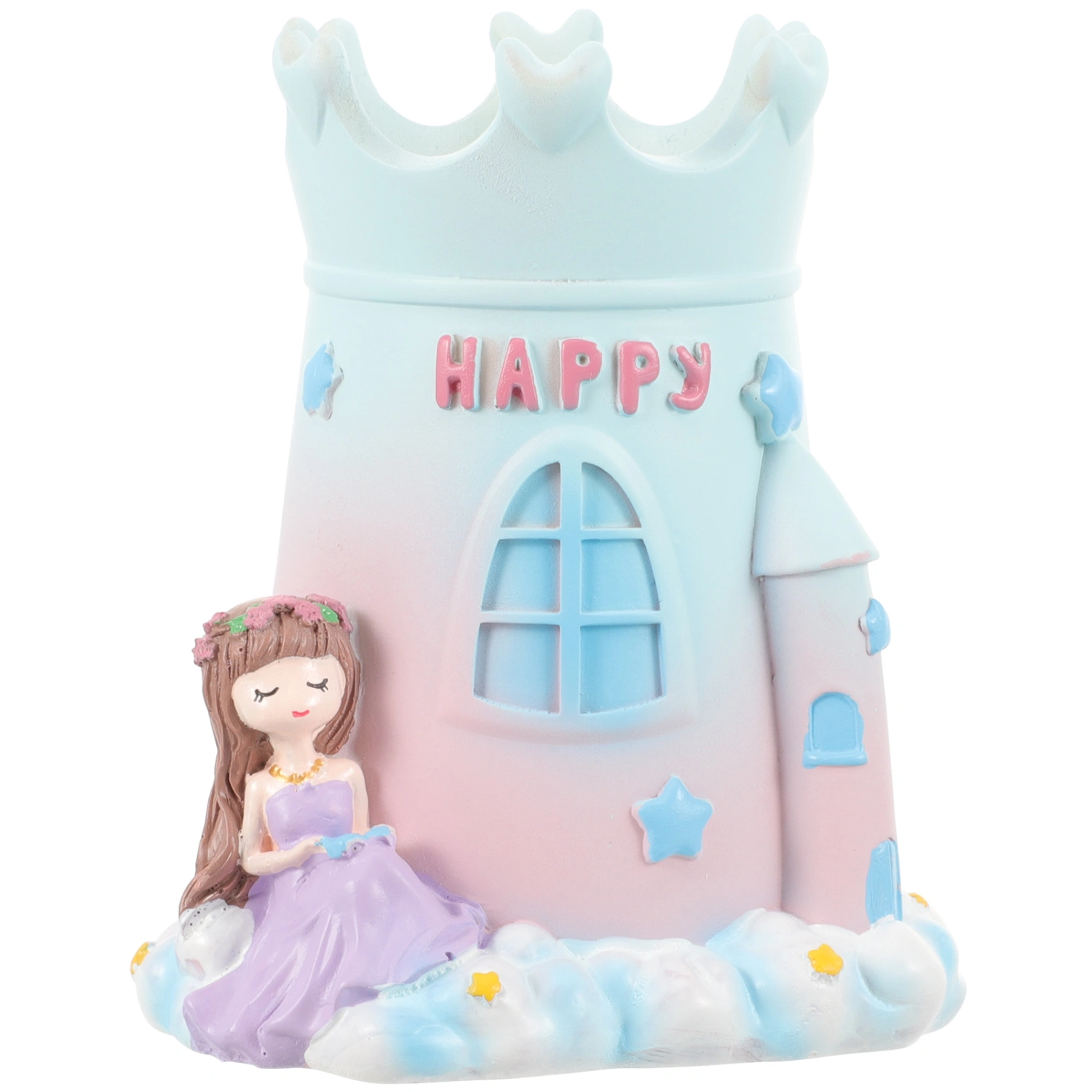 Desk Cartoon Pen Holder Pen Storage Organizer Resin Pen Holder Decoration for Decor