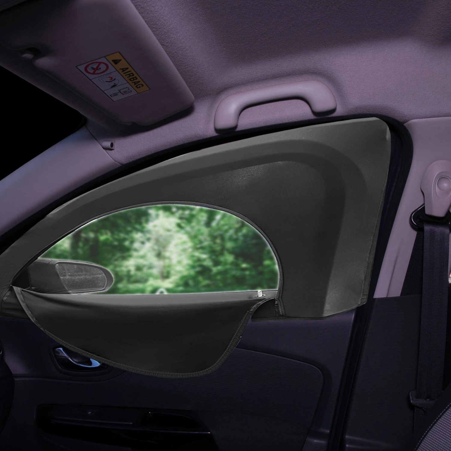 2pcs Car Sun Shade Car Window Curtain Front Window Sunshade Vehicle Accessory