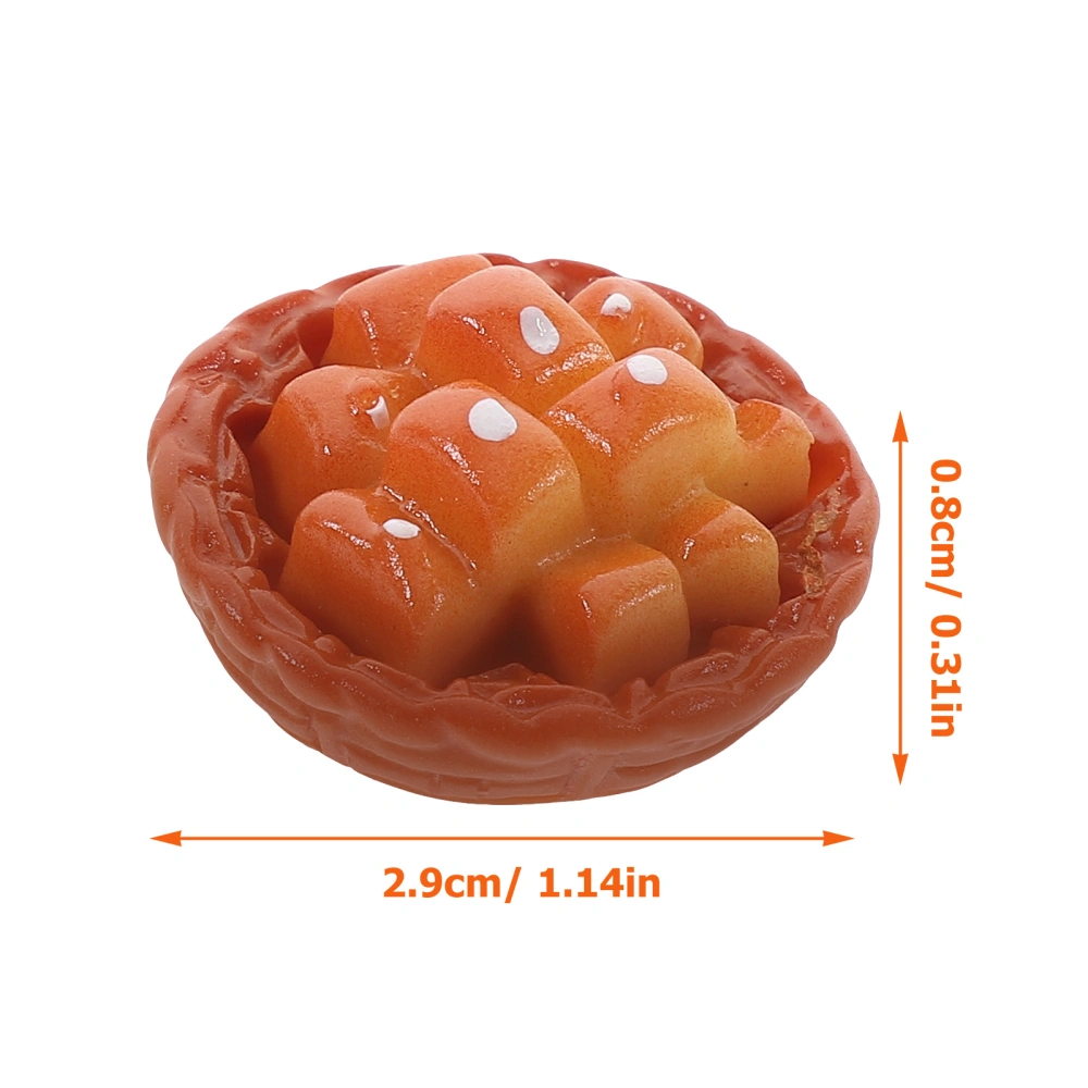 18pcs Miniature Micro Food Models Mini Food Toys Miniature Food Figurine Doll House Supplies