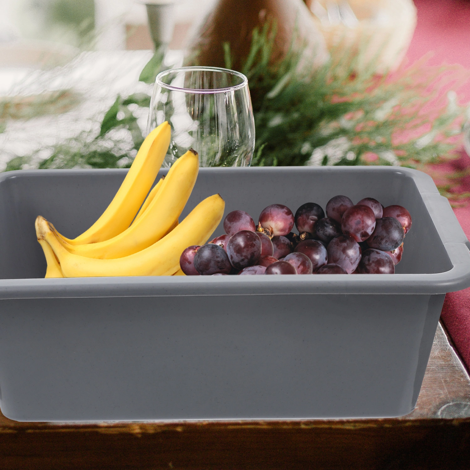 Commercial Bus Tub Plastic Rectangular Tub Washing Tub for Home Multipurpose Plastic Bin