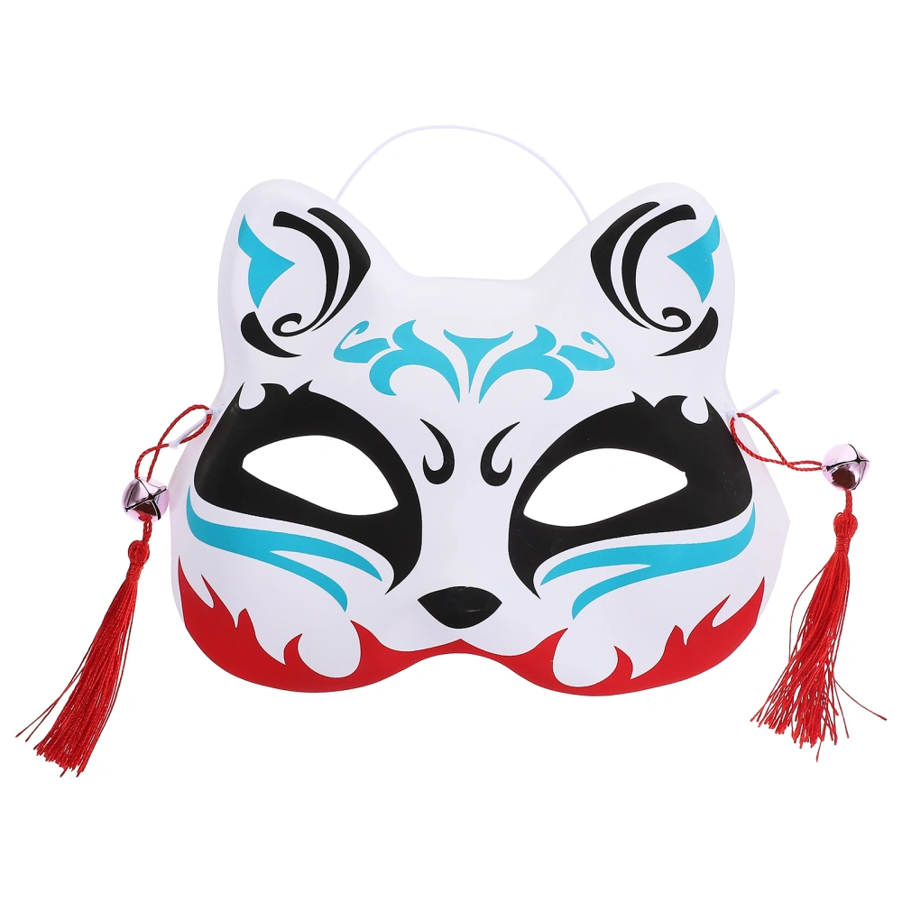 Halloween Party Cosplay Fox Mask Adult Half-face Fox Prop Japanese Style Mysterious Fox Mask