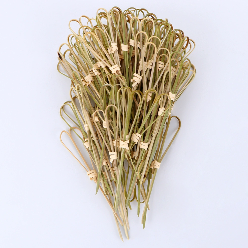 200pcs Bamboo Cocktail Picks Party Bamboo Fruits Toothpicks Decorative Cocktail Picks