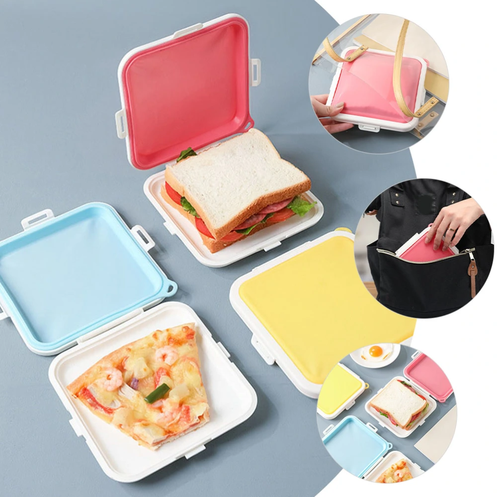 2pcs Sandwich Containers Food Storage Containers Reusable Bread Bento Box for Kids Adults