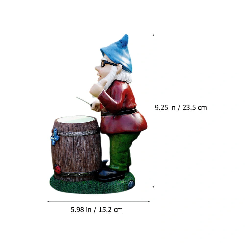 Resin Craft Decoration Garden Gnome Statue Ornament Resin Gnome Figurine Tabletop Artwork