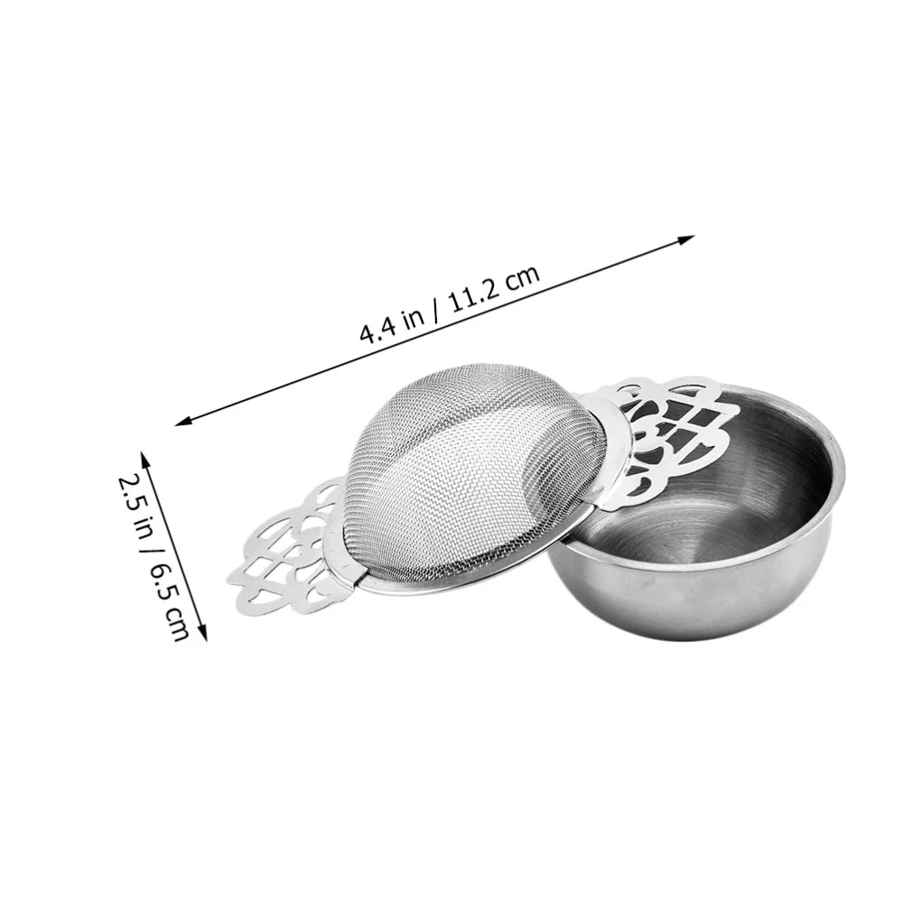 4pcs Tea Strainers Replacement Stainless Steel Loose Tea Fine Mesh Strainers