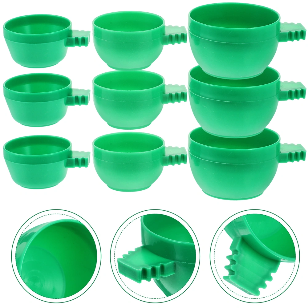 36Pcs Plastic Bird Feeder Parrot Feeder Dish Cup Bird Cage Feeding Cup Parrot Food Holder Bird Feeder