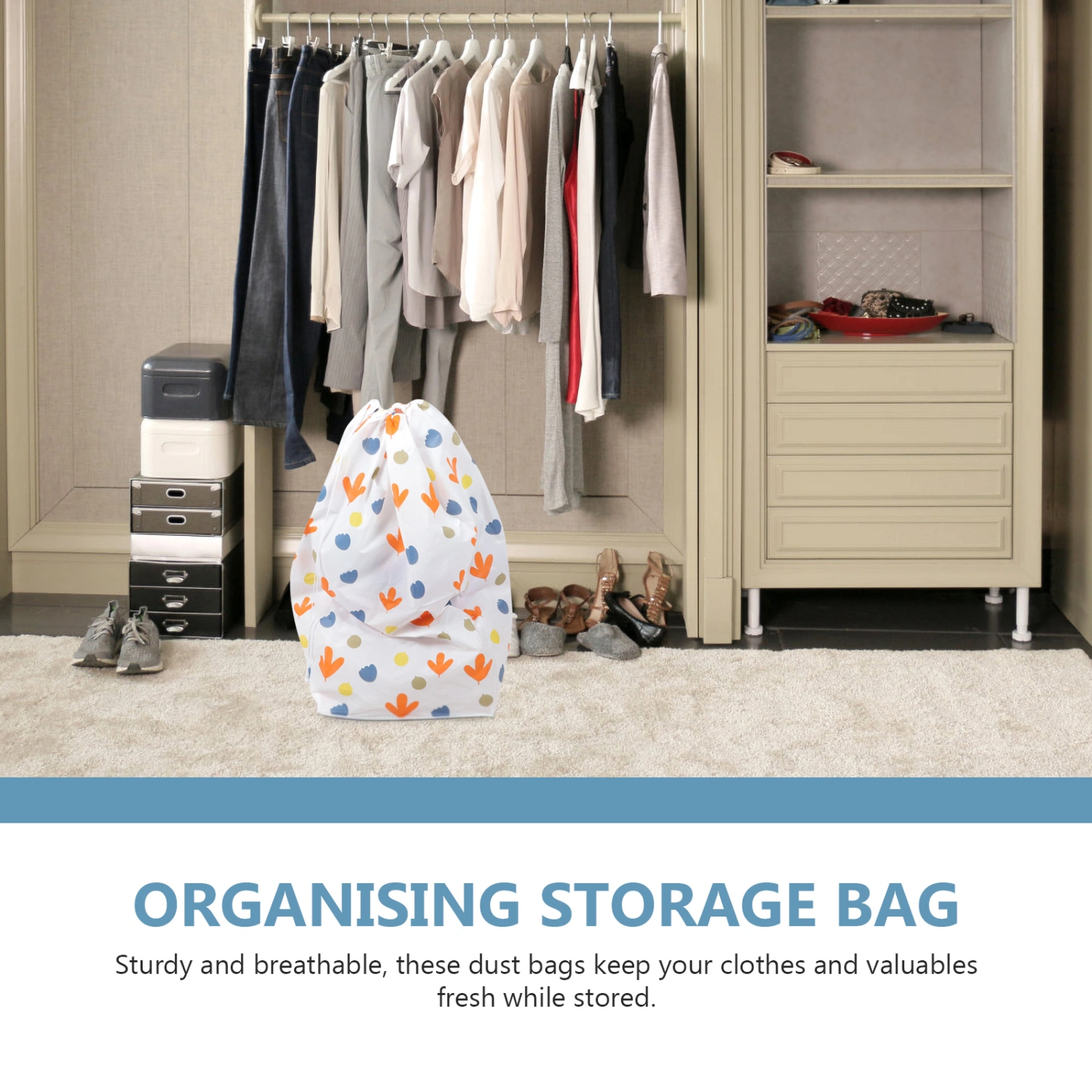 Travel Storage Bag Drawstring Clothes Bag Clothes Storage Bag Portable Storage Bag