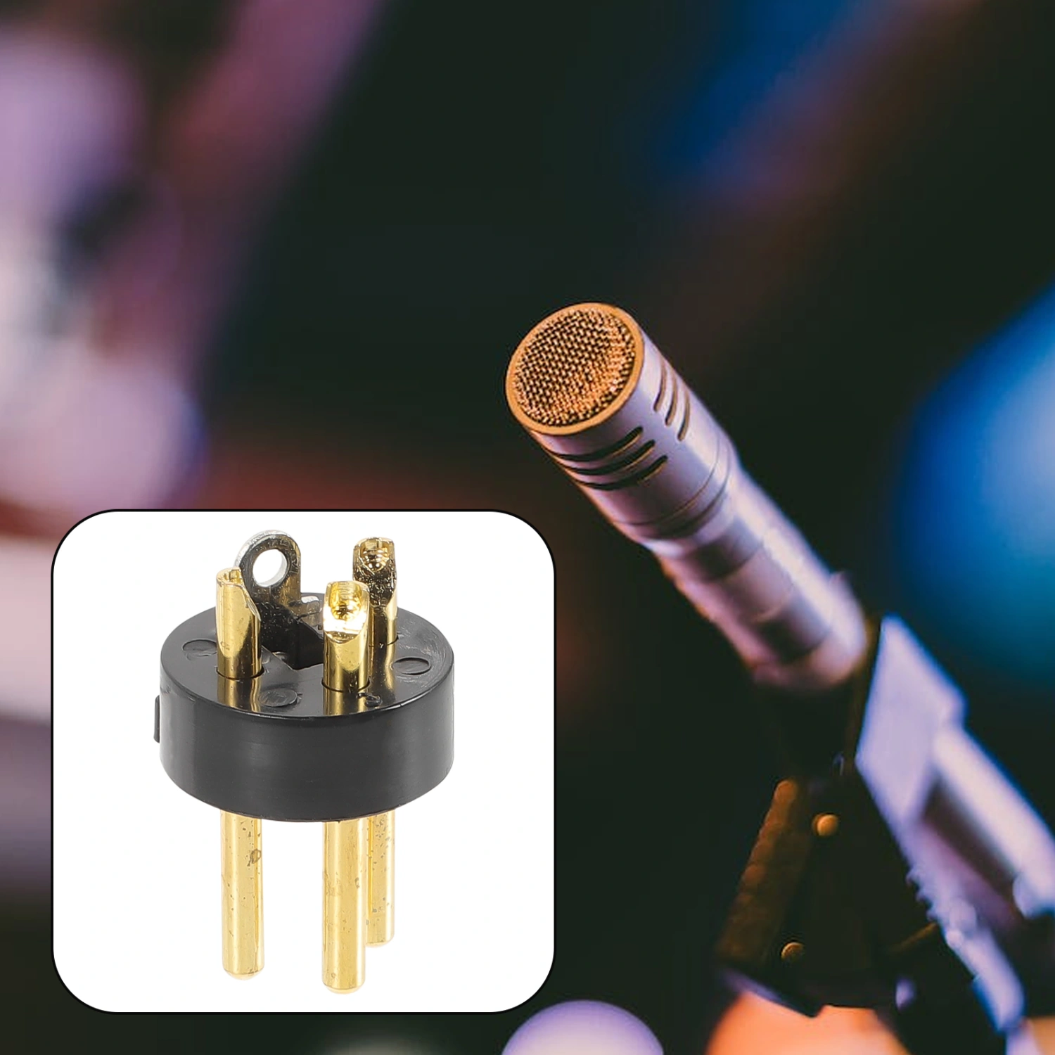 10pcs XLR Connector Audio Conversion Head XLR Plug 3-pin Plug For Microphone