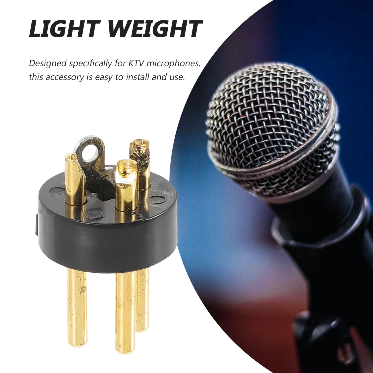 10pcs XLR Connector Audio Conversion Head XLR Plug 3-pin Plug For Microphone