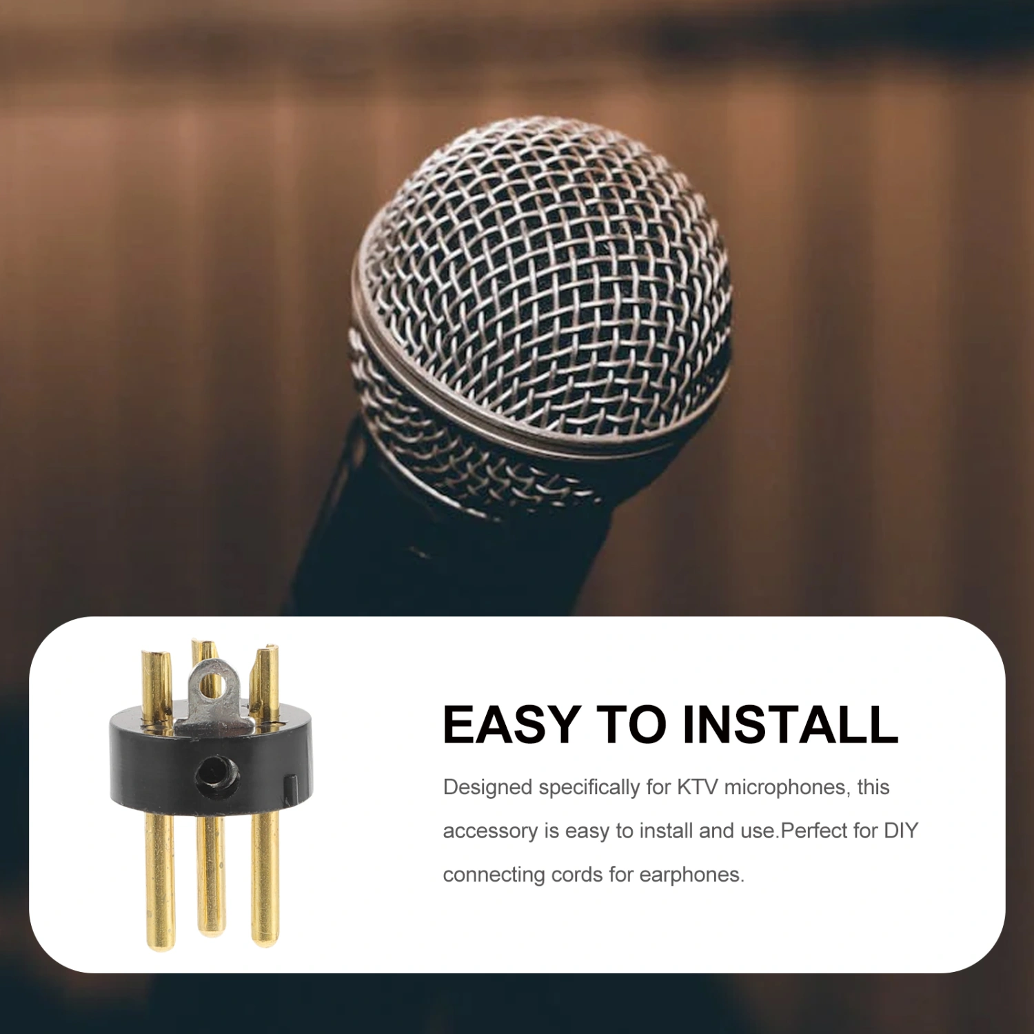 10pcs XLR Connector Audio Conversion Head XLR Plug 3-pin Plug For Microphone