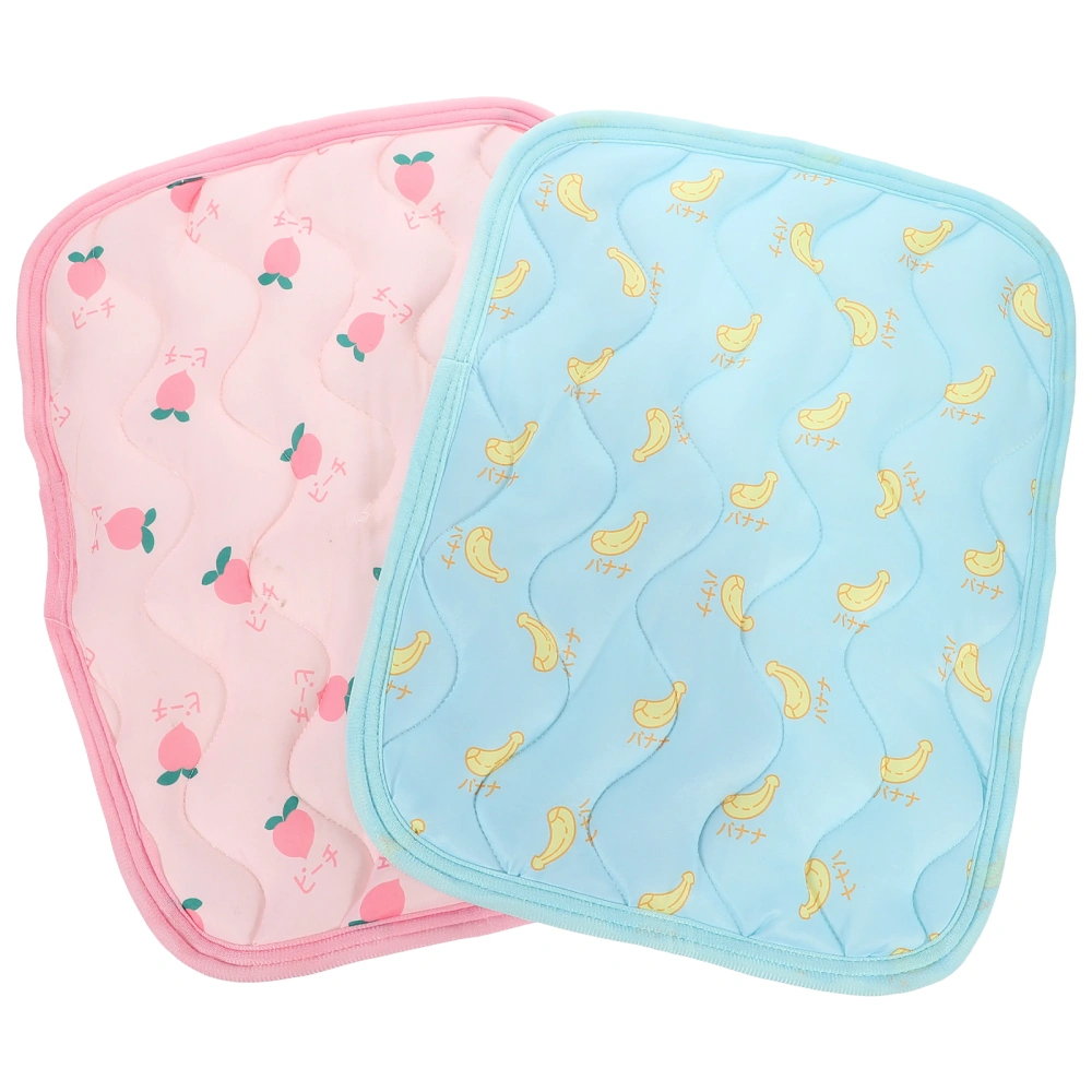 2pcs Pet Summer Cooling Cushion Supple Hamster Sleeping Mat Rabbit Resting Cushion