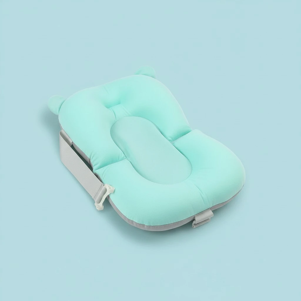 Non-skid Baby Bathing Pad Infant Bath Cushion Baby Bath Pillow Infant Bath Mat for Bathtub