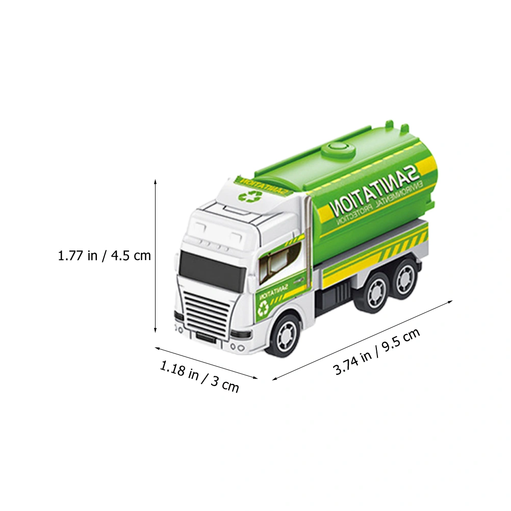 4pcs Garbage Truck Toys Children Trash Car Toys Sanitation Truck Car Model Garbage Trucks Random Style