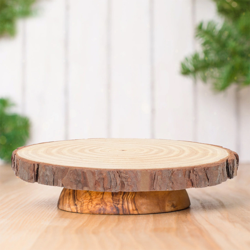 2Pcs Unfinished Centerpiece Blank Wood Round Blank Wood Circle Wood Slice Crafting Wood Circle