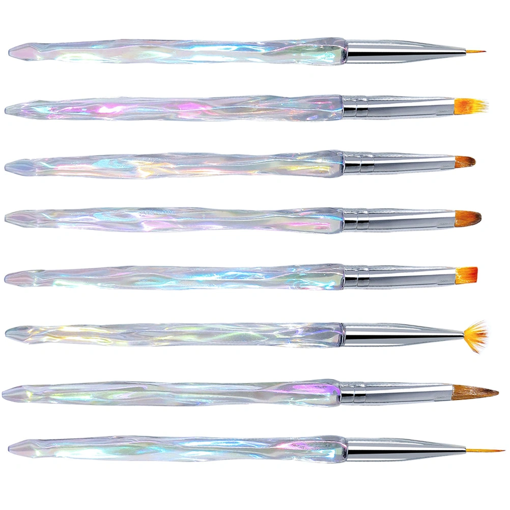 8Pcs Nail Art Pens Manicure Dotting Brushes Nail Painting Brushes Manicure Supplies