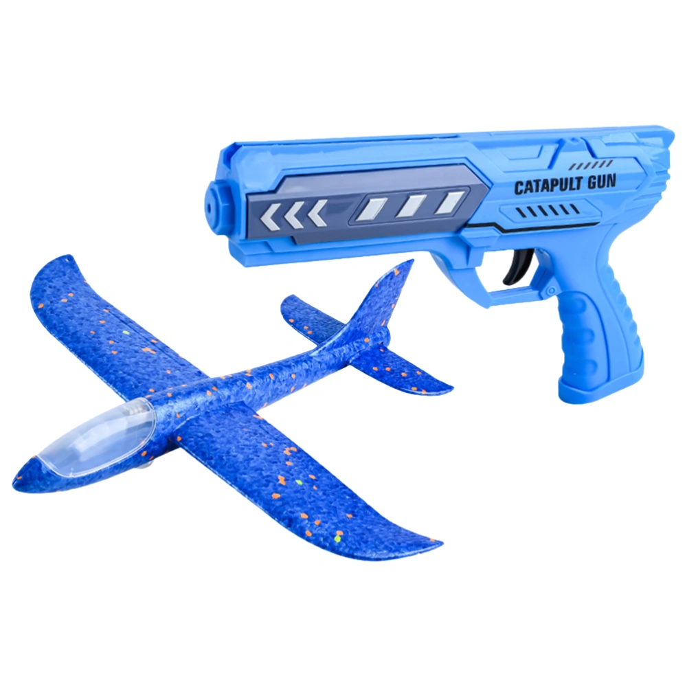 1 Set of Luminous Foams Catapult Airplane Toy Outdoor Shooting Toy Kids Airplane Toy Kids Outdoor Toy