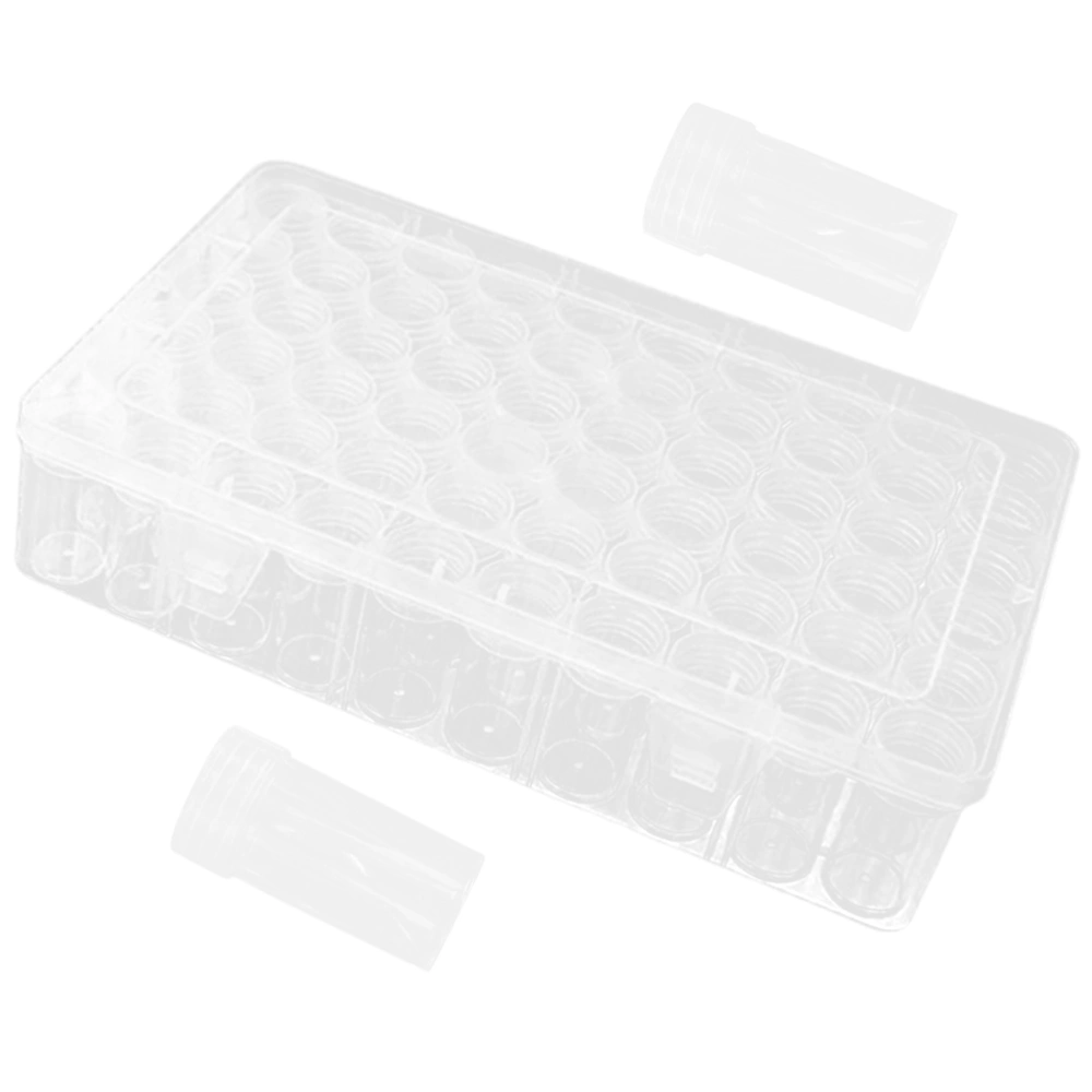 1 Set of Transparent Multi-grids Storage Case Beads Jewelry Storage Container Divided Storage Box