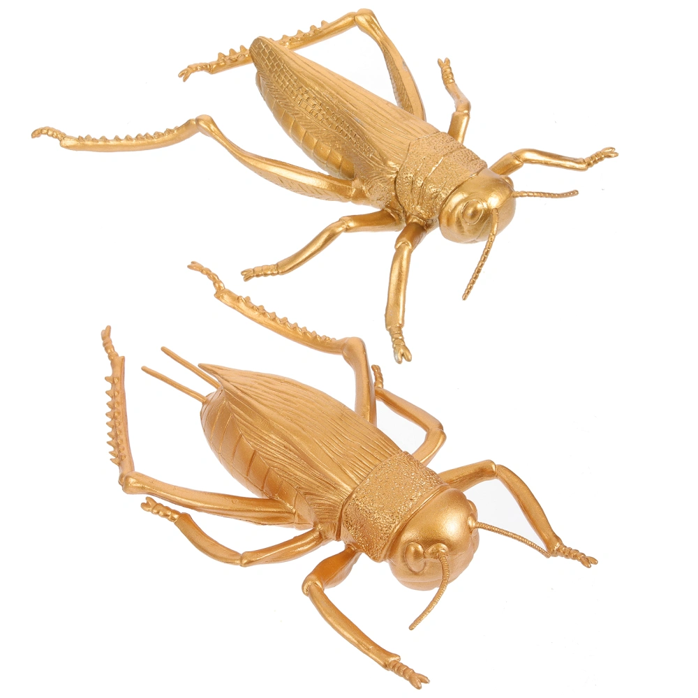 2pcs Simulation Insects Decorations Decorative Insects Statues Small Insects Decors for Table