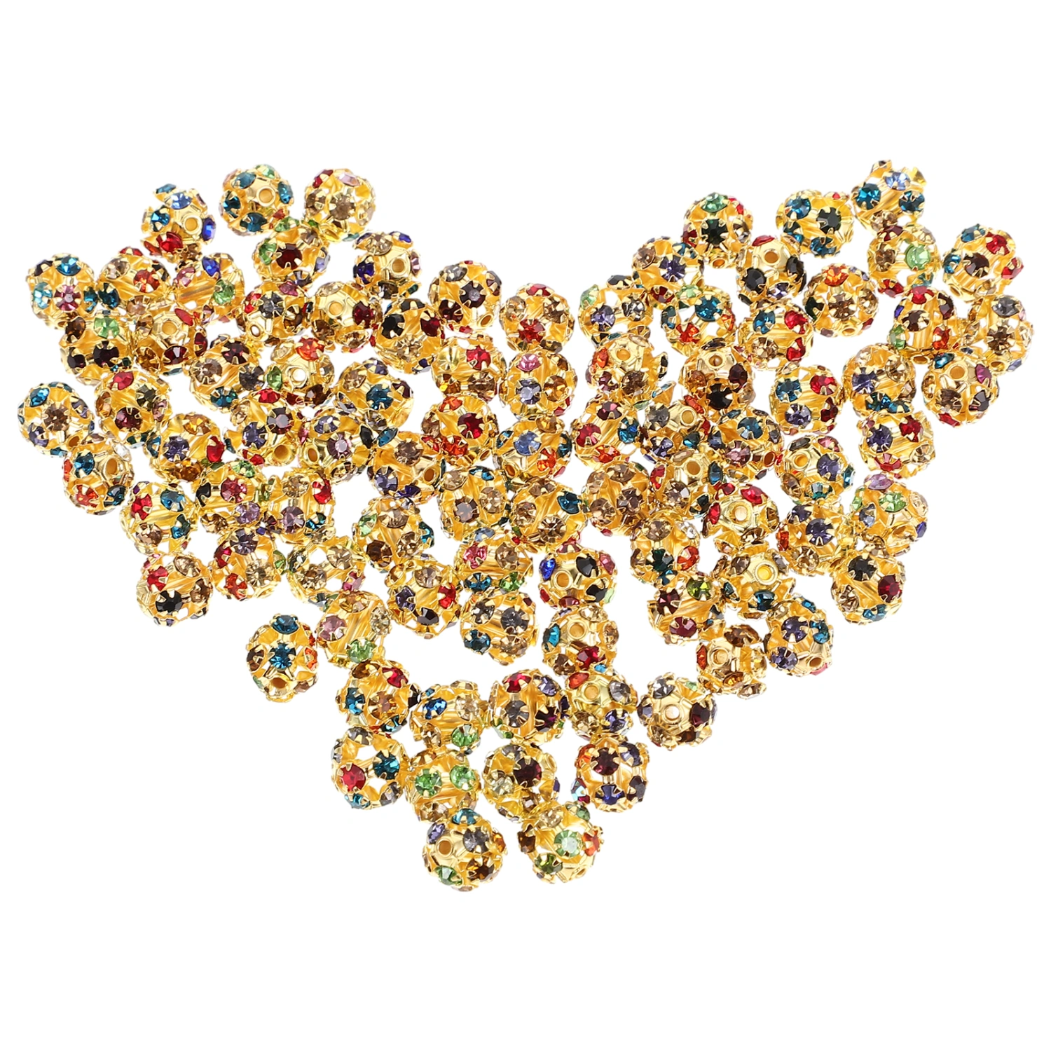 90pcs Jewelry Rhinestone Beads Diy Loose Beads Rhinestone Beads for Jewelry Making