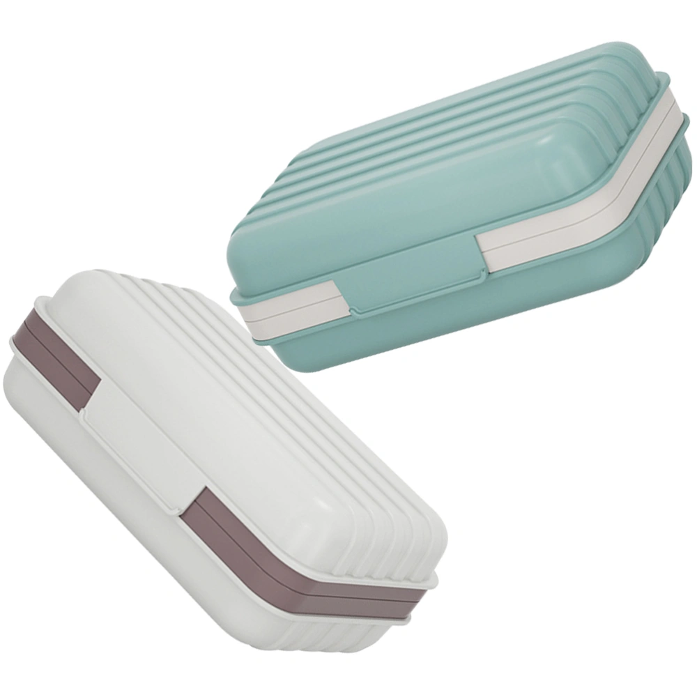 2pcs Travel Soap Holders Bathroom Soap Holders Soap Cases Portable Soap Containers for Travel