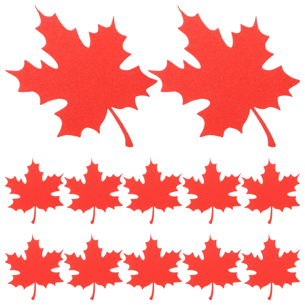 20Pcs Fall Leaves Cutouts Glitter Paper Leaf Paper Cuts Decorative Maple Leaves Paper Cutouts Decors