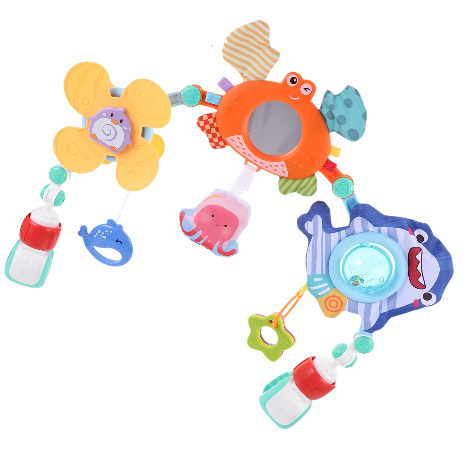 Baby Stroller Arch Toy Crib Pram Rattles Arch Hanging Toy Cartoon Crib Arch Toy