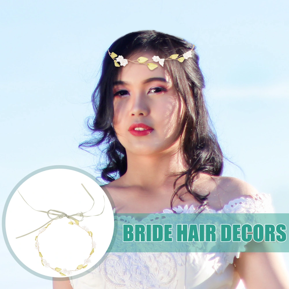 Lily Of The Valley Flower Wreath Headband Bride Headpiece Bridesmaid Hair Accessory