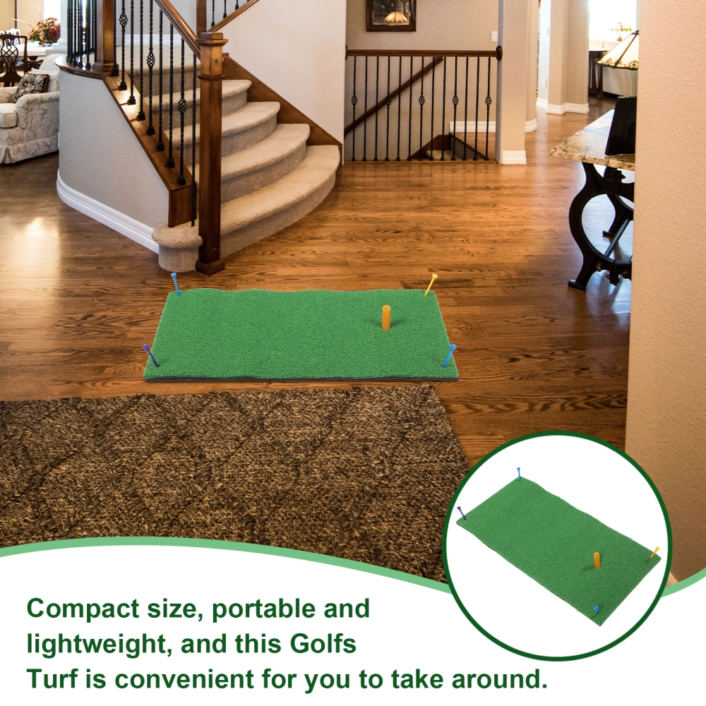 1 Set of Golf Training Mat Indoor Golf Mat Artificial Golf Turf Portable Realistic Golf Turf Golf Accessory