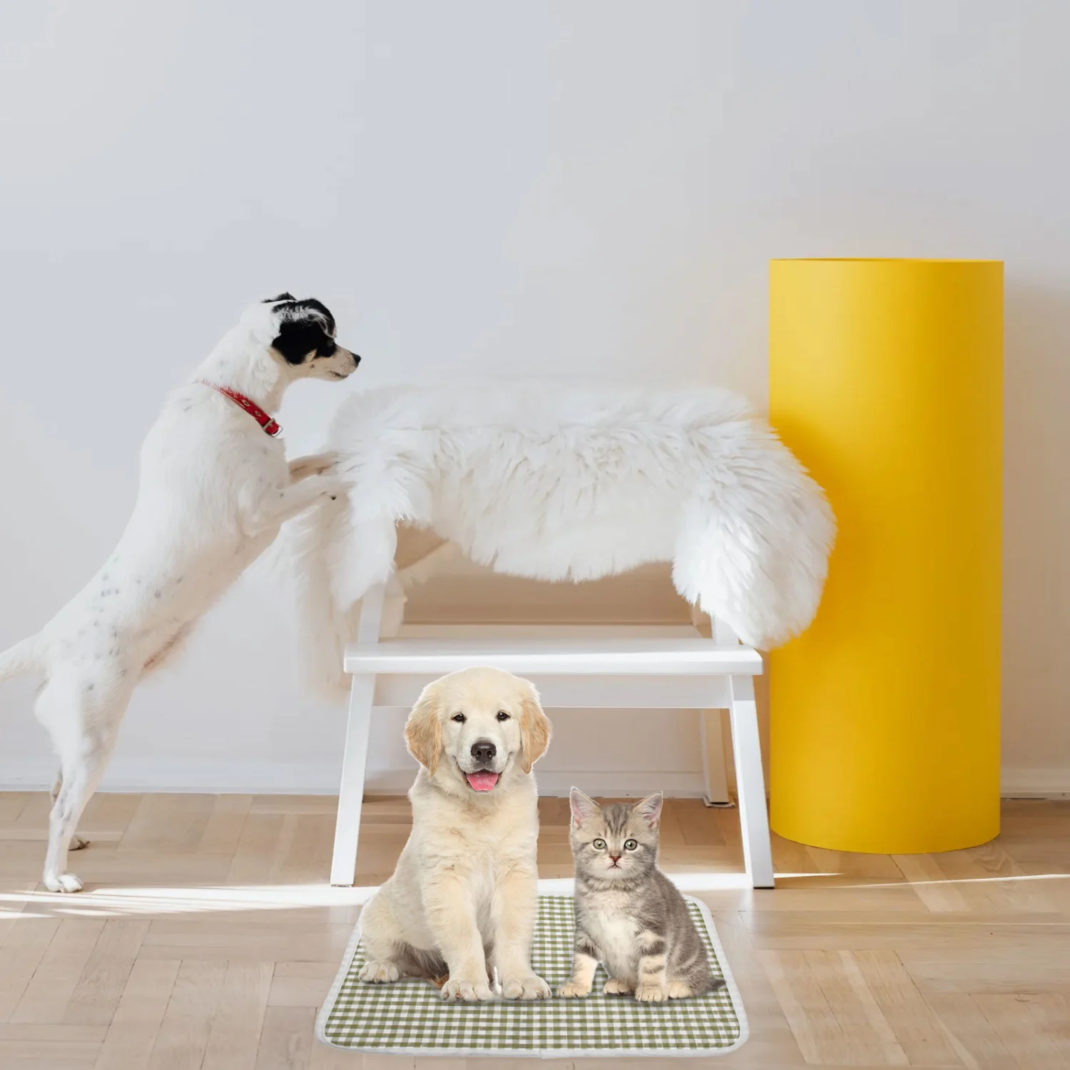 Washable Dog Pee Pad Puppy Pee Pad Reusable Pet Breathable Pad Water Proof Pee Pad