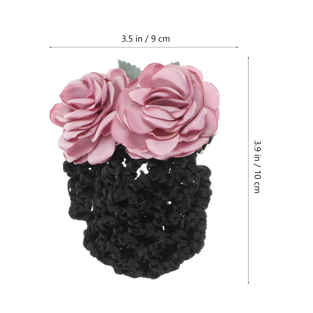 Hair Bun Cover Flower Hair Bun Net Lady Hair Snood Net Women Hair Accessory