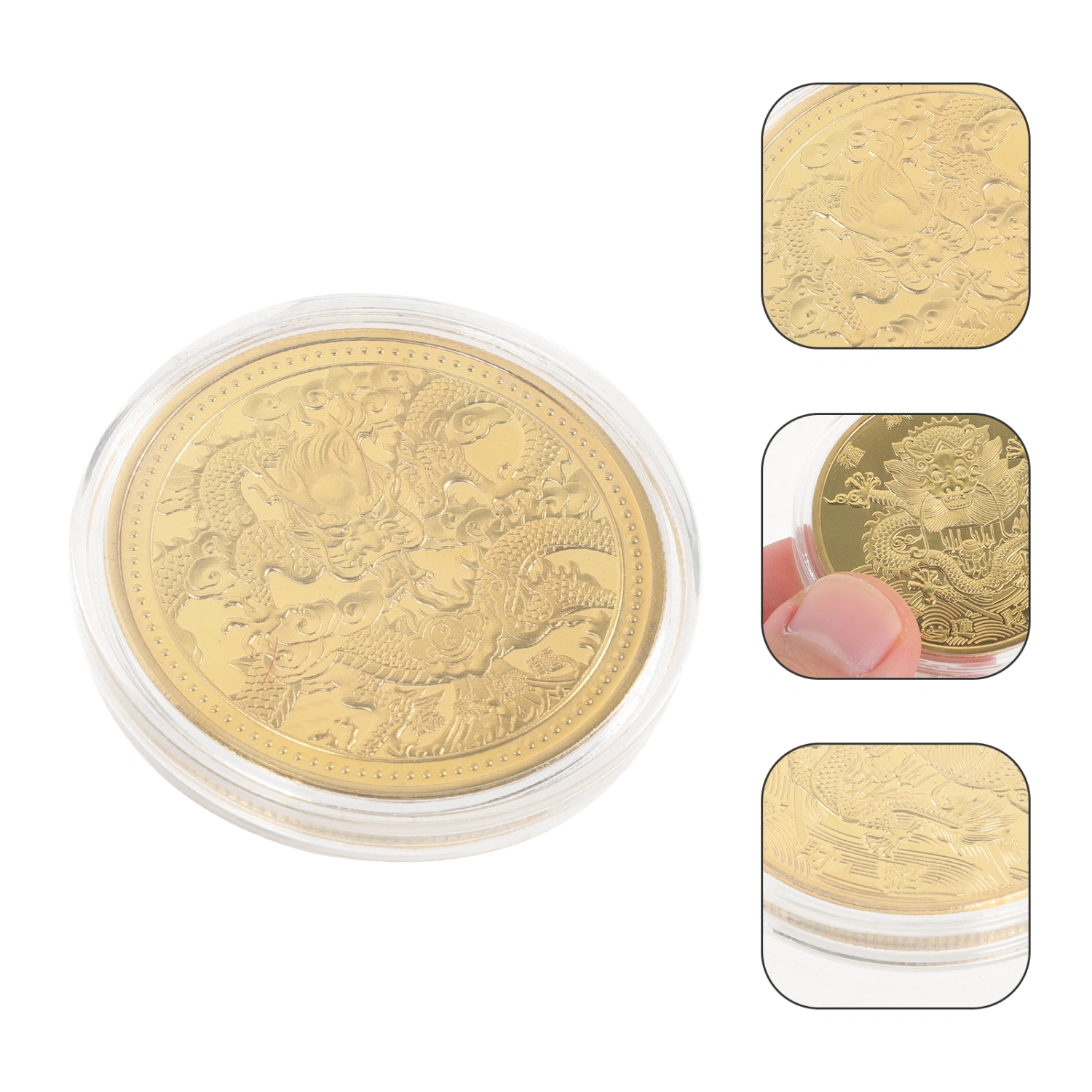 Chinese Zodiac Coin Dragon Chinese Zodiac Souvenir Coin Traditional Commemorative Coin