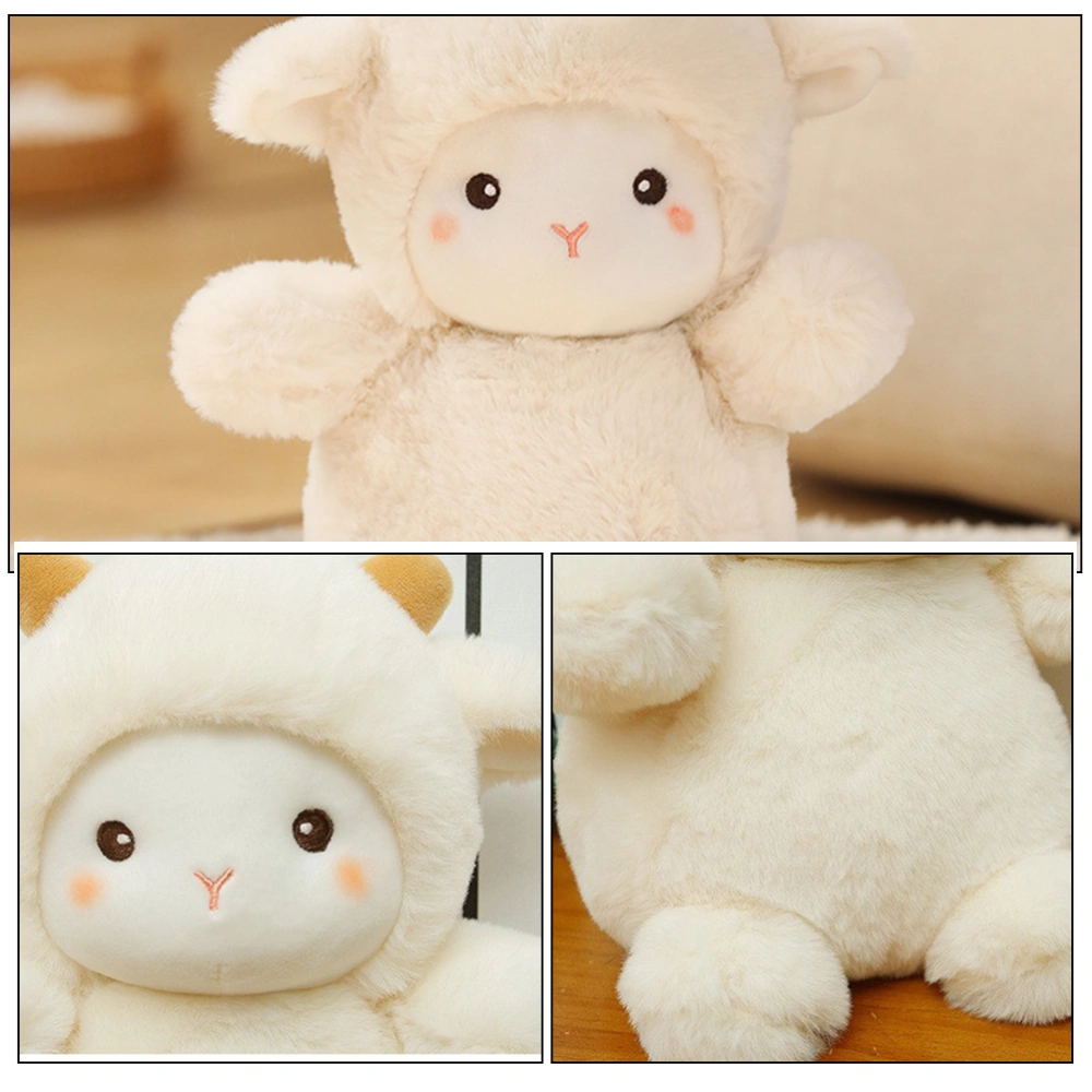 Cartoon Appease Toy Sheep Plush Toy Kids Sleeping Toy Soothing Sheep Plush Appease Toy