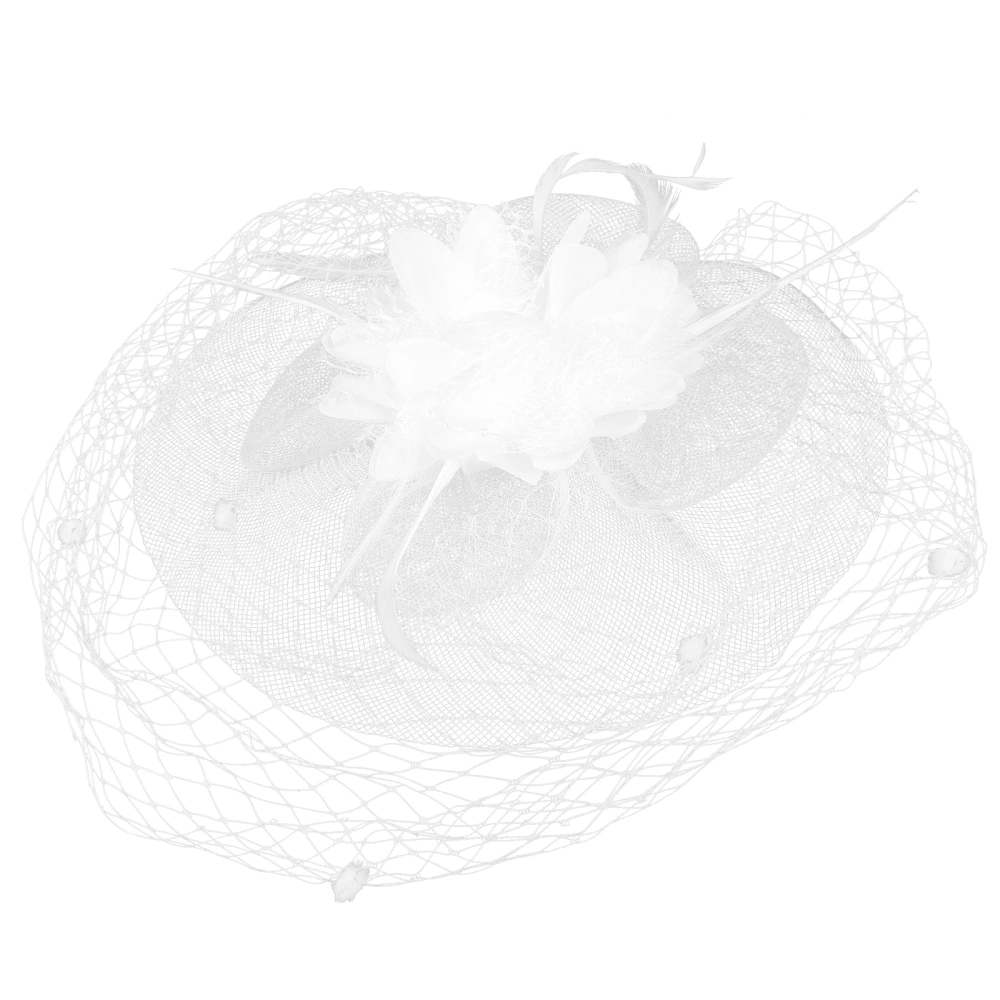 Fascinator Hat Tea Party Hat Mesh Yarn Fascinator Halloween Costume Headpiece