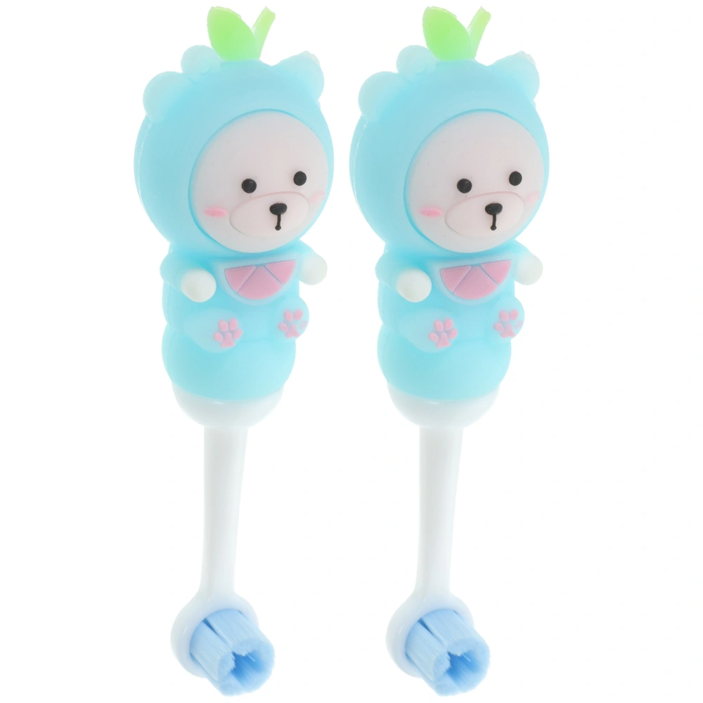 2pcs Kids Toothbrush Cute Bear Toothbrush Soft Bristle Toothbrush Children Toddler Toothbrushes