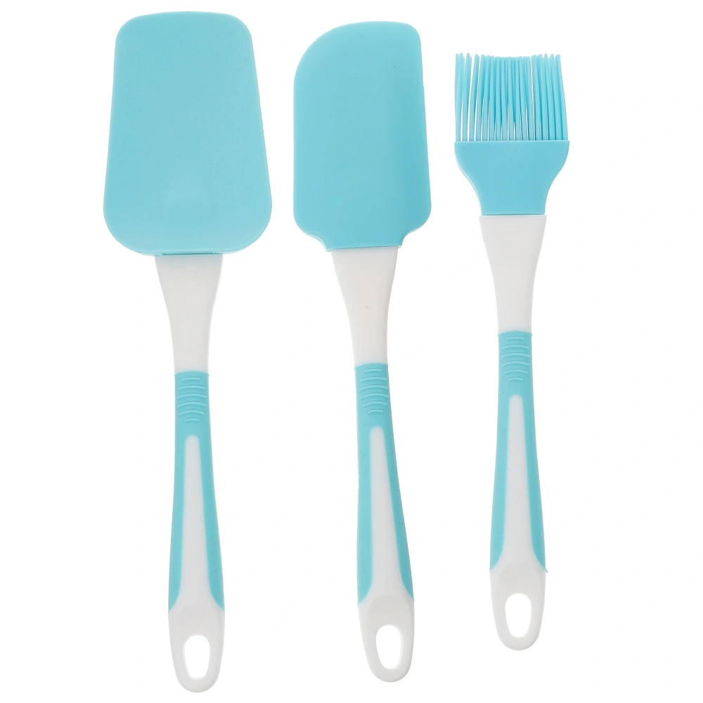 1 Set of Silicone Scraper Pastry Oil Brush DIY Cake Spatula Scraper Basting Brush Set Kitchen Cookware