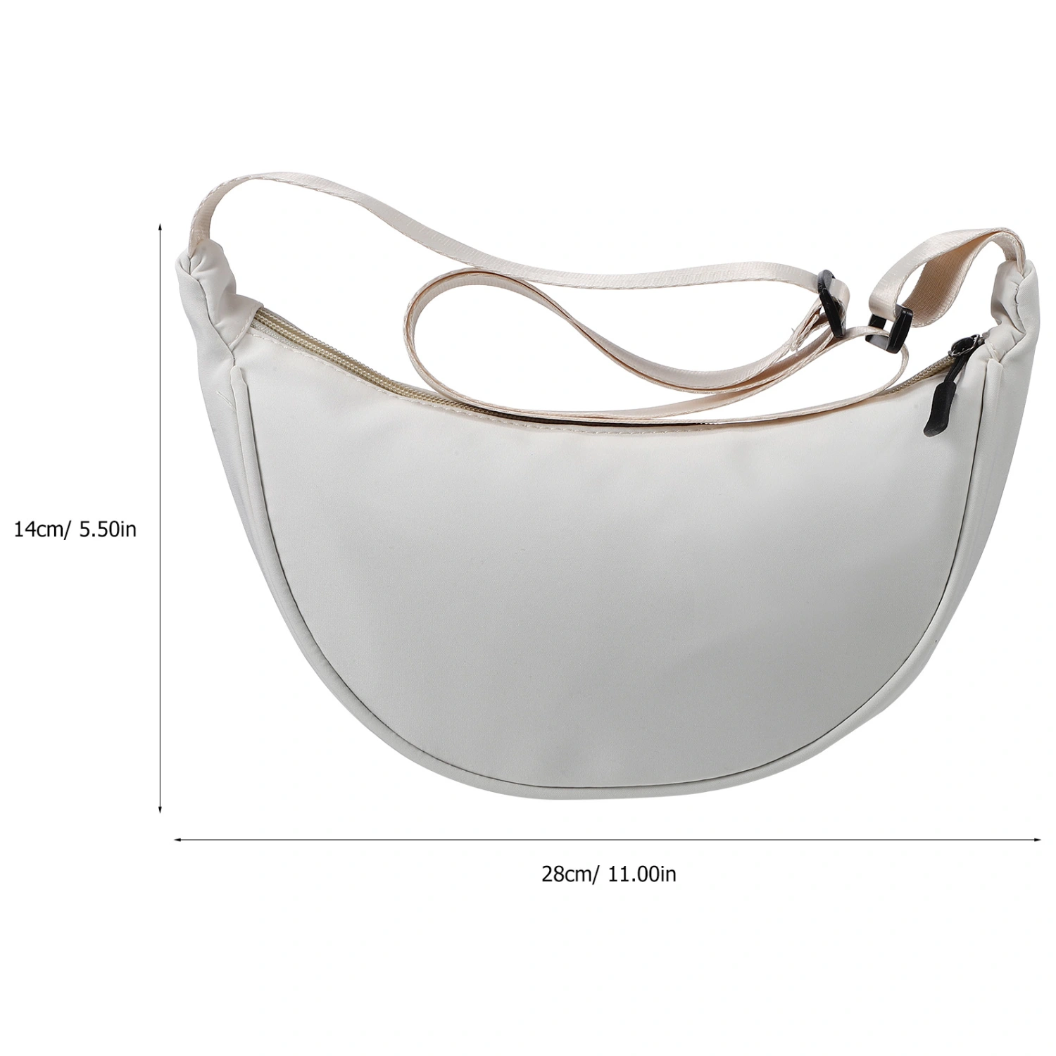 Zipper Crossbody Bag Women Zipper Pouch Portable Shoulder Pouch Outdoor Shopping Shoulder Bag