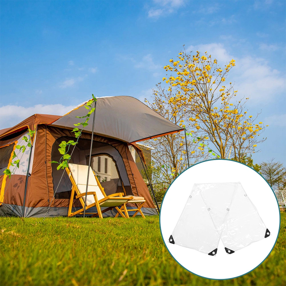 Clear PVC Tarp Heavy Duty Waterproof Tarp for Greenhouse Outdoor Tent Clear Tarp for Camping