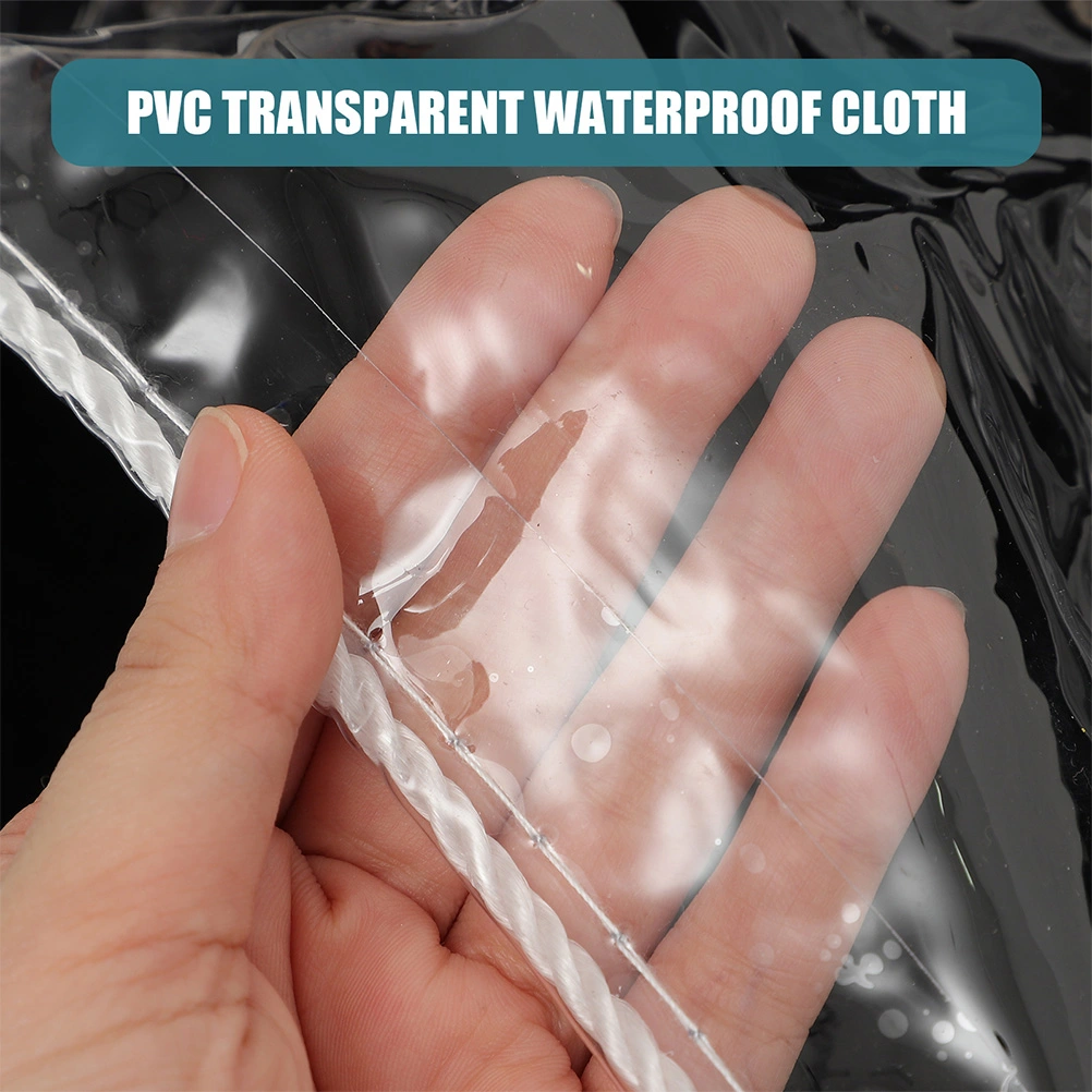 Clear PVC Tarp Heavy Duty Waterproof Tarp for Greenhouse Outdoor Tent Clear Tarp for Camping
