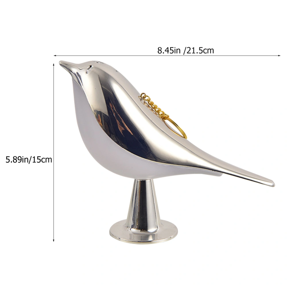 Bedroom Desktop Night Light Cute Bird Shaped Cordless Lamp Touch Sensor Bedside Lamp(with Light Bulb)