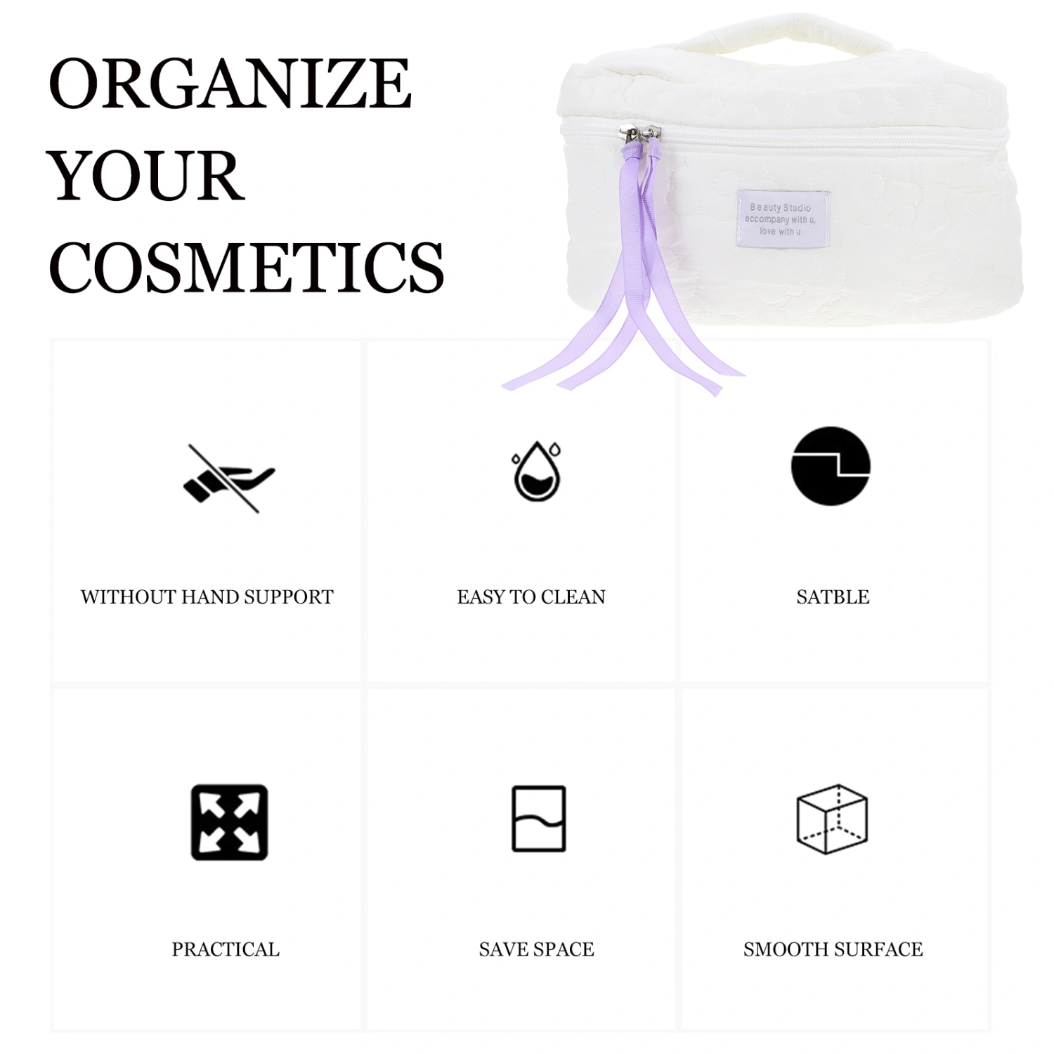 Portable Makeup Bag Travel Makeup Bag Large Capacity Toiletries Bag Women Makeup Bag