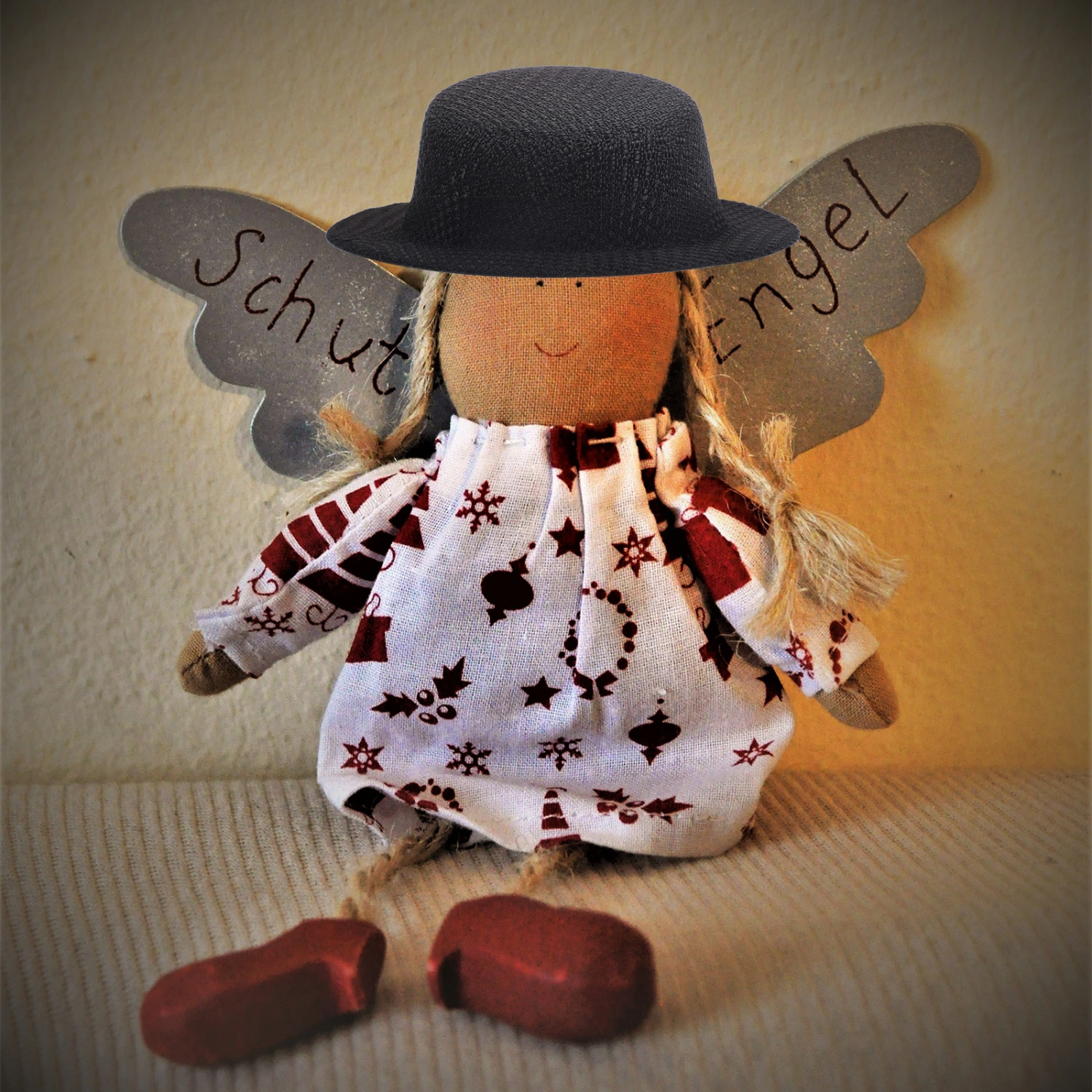 4pcs Tops Hat Doll Ornament Doll Hat Decor Snowman Doll Fabric Hat Decor